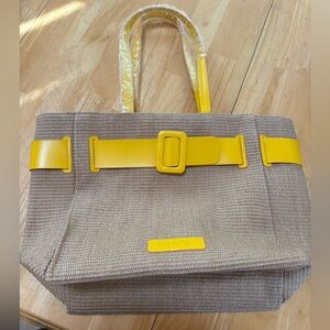 Brand New Image Skincare Raffia Tote